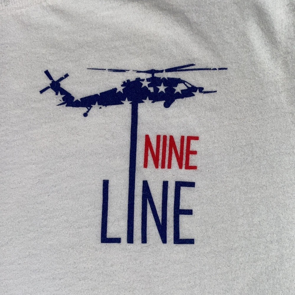 ❤️🤍💙 YL Nine Line Tee ❤️🤍💙 - Picture 4 of 5